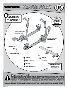 Manual de uso Yakima HoldUp +2 Porta bicicleta