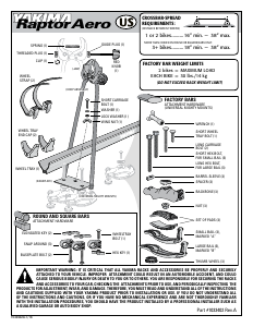 Manual de uso Yakima RaptorAero Porta bicicleta
