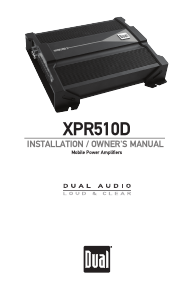 Handleiding Dual XPR510D Autoversterker