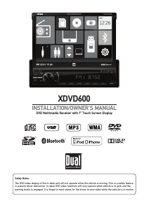 Bruksanvisning Dual XDVD600 Bilradio