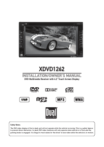 Manual Dual XDVD1262 Car Radio