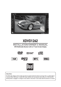 Handleiding Dual XDVD1262 Autoradio