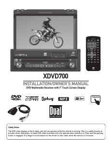 Handleiding Dual XDVD700 Autoradio