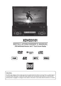Bruksanvisning Dual XDVD3101 Bilradio