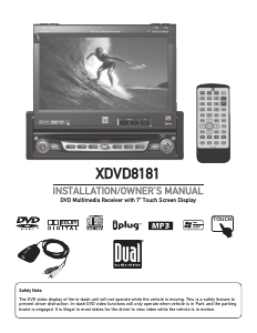 Bruksanvisning Dual XDVD8181 Bilradio
