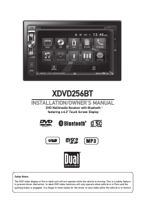 Handleiding Dual XDVD256BT Autoradio