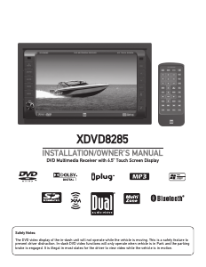 Bruksanvisning Dual XDVD8285 Bilradio
