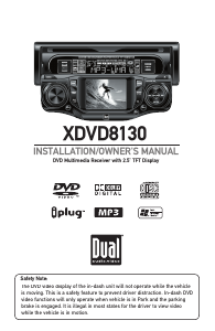 Bruksanvisning Dual XDVD8130 Bilradio