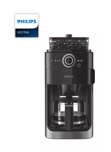 Brugsanvisning Philips HD7768 Kaffemaskine