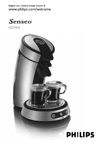 Brugsanvisning Philips HD7842 Senseo Kaffemaskine