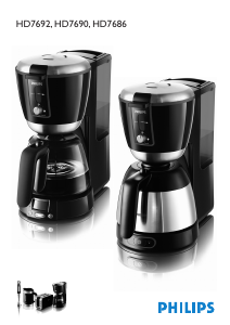 Bedienungsanleitung Philips HD7690 Kaffeemaschine