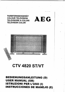 Manuale AEG CTV 4820 LCD televisore