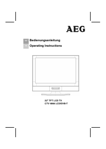 Bedienungsanleitung AEG CTV 4866 LCD fernseher