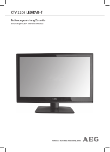 Manuale AEG CTV 2203 LCD televisore