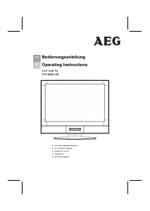 Bedienungsanleitung AEG CTV 4858 LCD fernseher