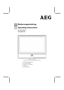 Bedienungsanleitung AEG CTV 4849 LCD fernseher