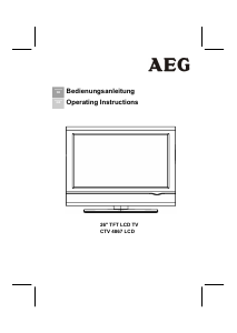 Handleiding AEG CTV 4867 LCD televisie