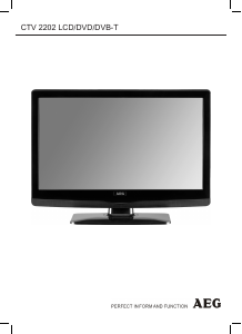 Manuale AEG CTV 2202 LCD televisore