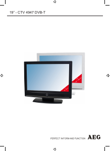 Bedienungsanleitung AEG CTV 4947 LCD fernseher