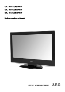 Bedienungsanleitung AEG CTV 4929 LCD fernseher