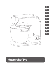 Manual Tefal QB625D38 Masterchef Pro Stand Mixer