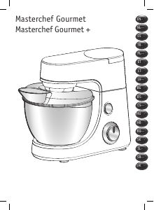 Посібник Tefal QB612D38 Masterchef Gourmet Планетарний міксер