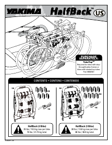 Manual de uso Yakima HalfBack Porta bicicleta