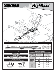 Manual de uso Yakima HighRoad Porta bicicleta