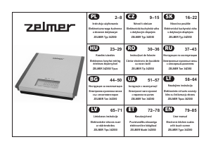 Manual Zelmer 34Z050 Cântar de bucătărie