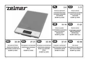 Handleiding Zelmer 34Z052 Keukenweegschaal