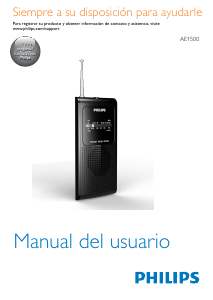 Manual de uso Philips AE1500 Radio