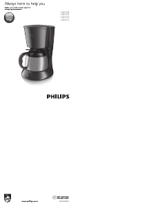 Manual Philips HD7472 Coffee Machine