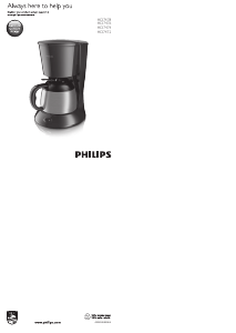 Посібник Philips HD7474 Кавова машина