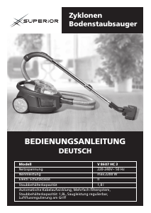 Bedienungsanleitung Superior V 8607 HC 3 Staubsauger