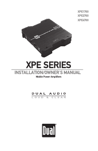 Manual Dual XPE2700 Car Amplifier