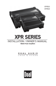 Bruksanvisning Dual XPR522 Bilförstärkare
