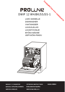 Mode d’emploi Proline DWIP 12 WH Lave-vaisselle