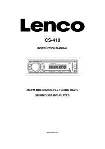 Handleiding Lenco CS-410 Autoradio