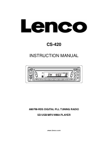 Handleiding Lenco CS-420 Autoradio