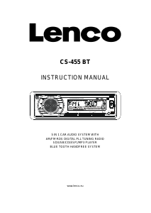 Handleiding Lenco CS-455 BT Autoradio
