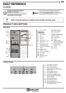 Handleiding Bauknecht KG SuperFresh 18A3+ WS Koel-vries combinatie