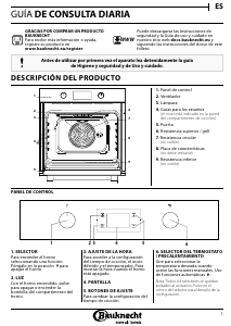 Manual de uso Bauknecht BAR2 KH8V2 IN Horno