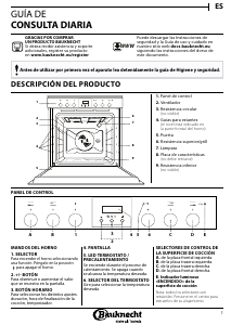 Manual de uso Bauknecht HIR2 KI5V IN Horno
