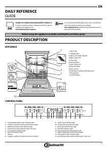 Manual Bauknecht BFO 3T332 A Dishwasher