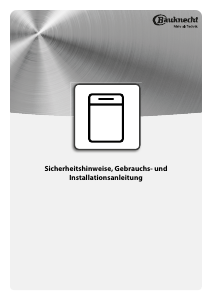 Bedienungsanleitung Bauknecht CBSBO 3C22 X Geschirrspüler