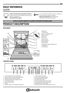 Manual Bauknecht BCBO 3T121 P I Dishwasher