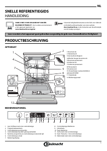 Handleiding Bauknecht BKCIC 3C26 F Vaatwasser