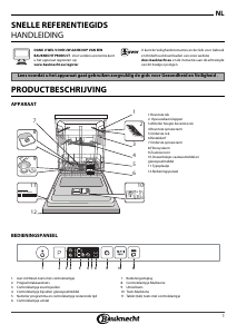 Handleiding Bauknecht BCIC 3C26 E Vaatwasser