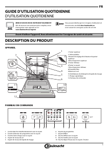 Mode d’emploi Bauknecht BFE 2B19 Lave-vaisselle