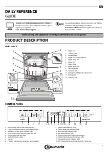 Manual Bauknecht BCBO 3T333 DL I Dishwasher